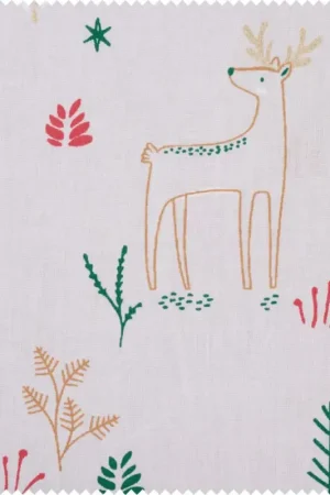 Tissu coton au mètre « Magnus le renne » Nouveauté