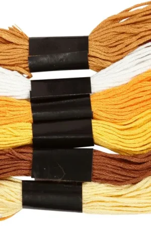 Set de fils à broder « Doré », 6 pc. Satisfait Ou Remboursé