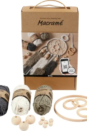 Retour Gratuit Kit d'apprentissage macramé « Capteur de rêves »