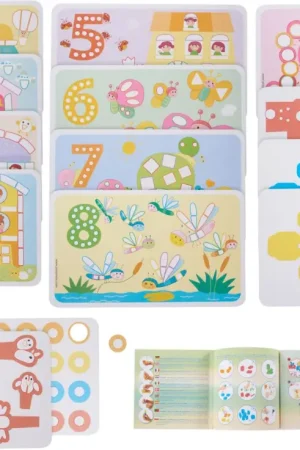 Prix Bas Set de cartes à décorer Playmais « Fun to learn numbers »