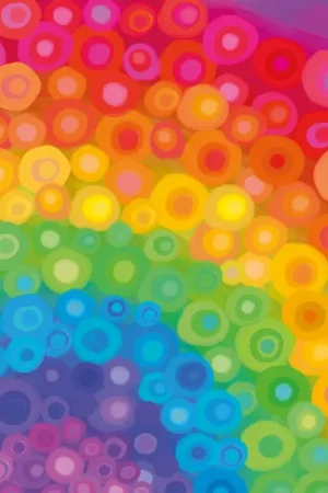 Prix Réduit Serviette « Rainbow Art »