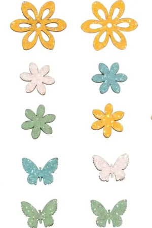 Pièces à disperser fleurs et papillons « Franca » Marque