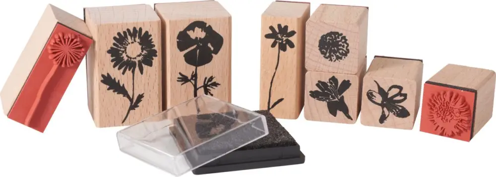 Set de tampons XL « Fleurs sauvages » Nouveauté