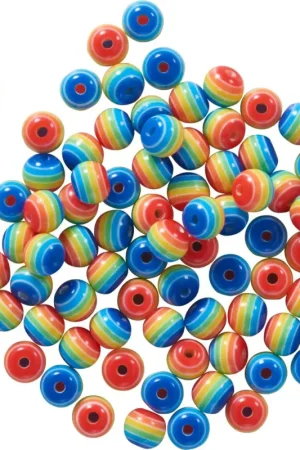 Set de perles itoshii « Arc-en-ciel », 6 mm Certifié