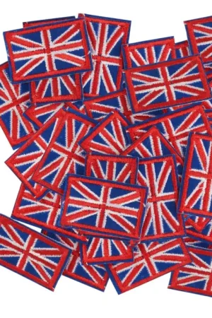 Expédition Rapide Applications thermocollantes VBS « Union Jack », 50 pc.
