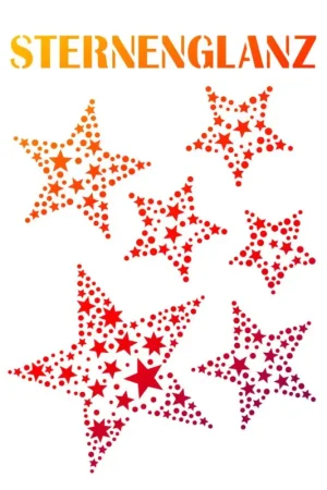 Bon Marché Pochoir « Etoiles », A4