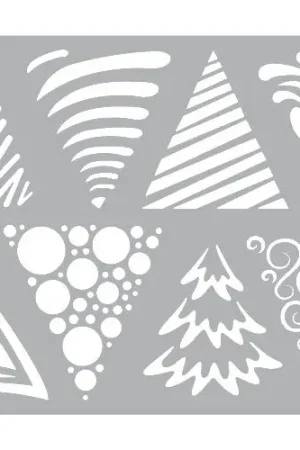 Dernière Chance Pochoir « Art Christmas Trees »