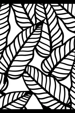 Pochoirs « Feuilles tropicales », 15 x 15 cm, Polyester Pas Cher