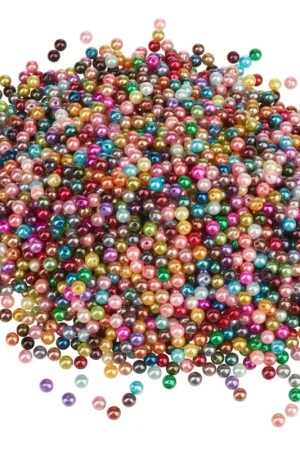 Authentique Perles cirées VBS « Multicolore », Ø 6 mm, 250 g