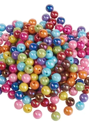 Perles acryliques VBS « Multicolore opaque », Ø 12 mm, 250 g Seulement Aujourd'hui