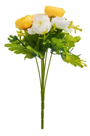 Bouquet de renoncules VBS « Blanc/Jaune » Vente Directe