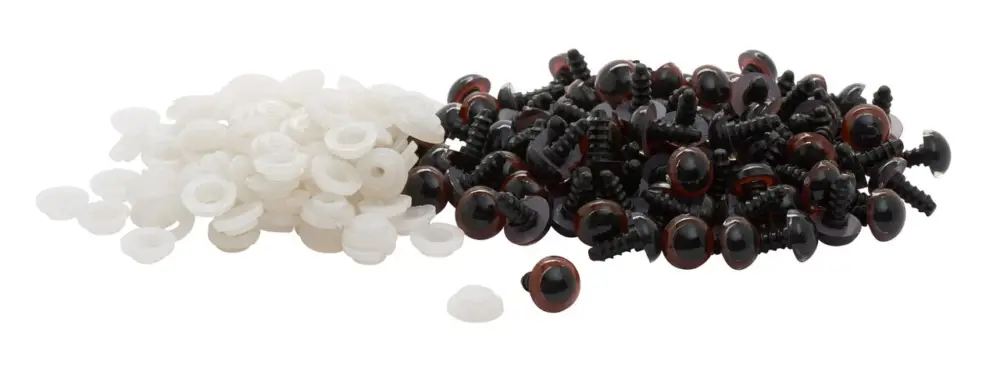 Yeux d'ours VBS « Ø 12 mm », 100 pc. Satisfait Ou Remboursé