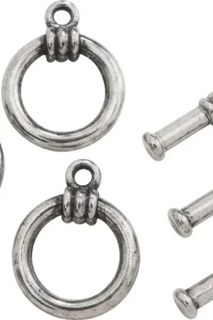 Achat Immédiat Fermoirs T, Argentés, 3pc