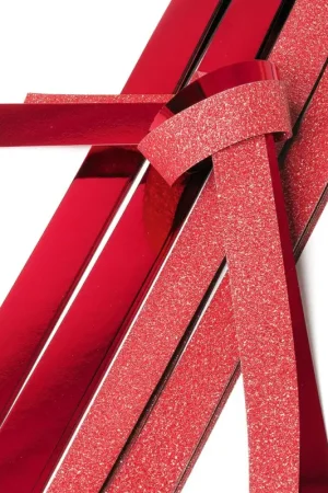 Commander Vite Bandes de papier brillantes « Rouge pailleté », 25 mm
