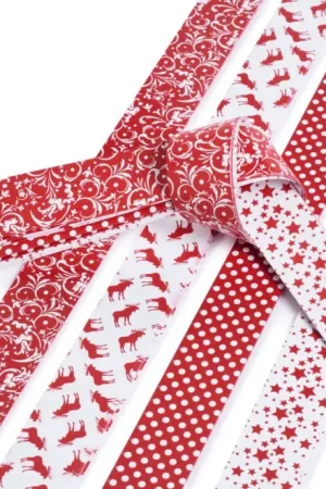 Acheter En Ligne Bandes de papier « Scandinavian X-Mas », 25 mm, 36 bandes
