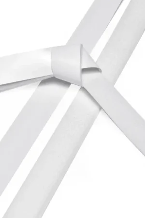 Prix Bas Bandes de papier « Pailleté, blanc », 25 mm, 20 bandes
