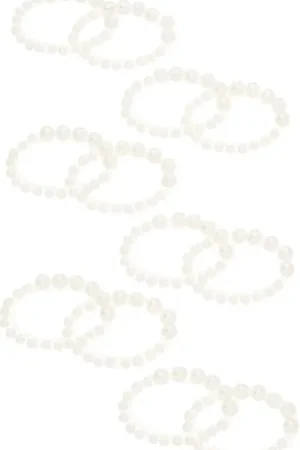 Stickers « Alliances entrelacées », perle, 6 pc. Authentique