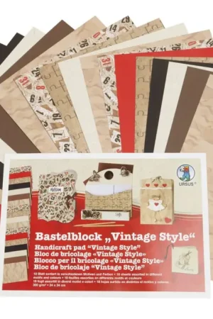 Nouveauté Bloc de papier « Vintage Style »