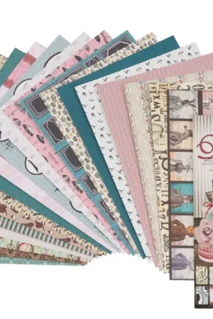 Bloc de papier à motifs « Vintage II », 270 g/m², 24 x 34 cm, 20 feuilles Super Prix