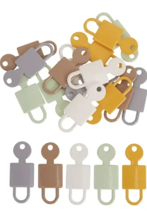 Breloques en métal VBS « Cadenas Pastel », 20 pc. Dernière Chance
