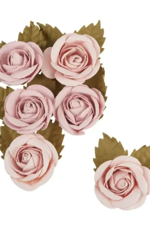 Fleurs en papier « Rose pâle », grandes Vente Flash