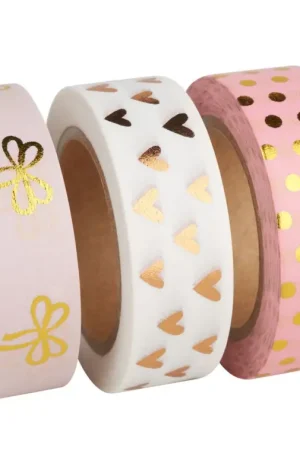 Set de washi tapes « Rose/Gold » Nouvel Arrivage