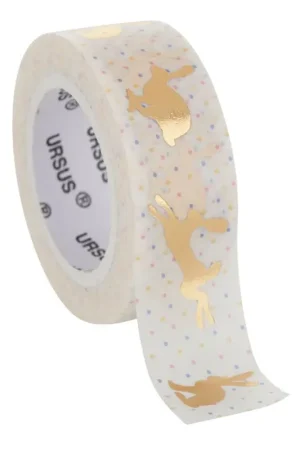 Pas Cher Masking tape « Lapins, Or »