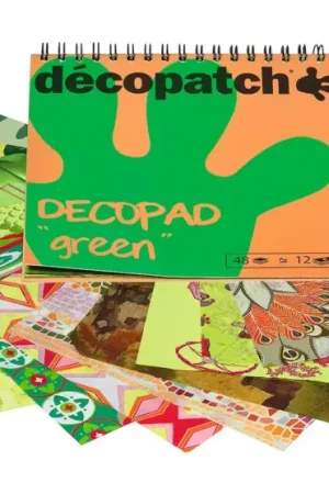 Bloc de papiers Décopatch « Décopad Green », 48 f., 12 motifs Prix Bas