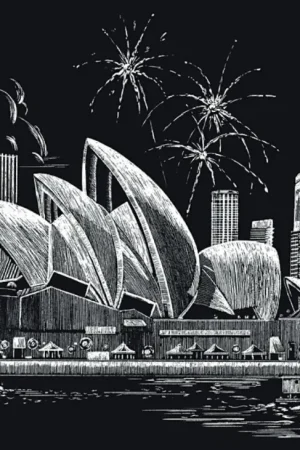 Carte à gratter « Opéra de Sydney » Meilleure Vente