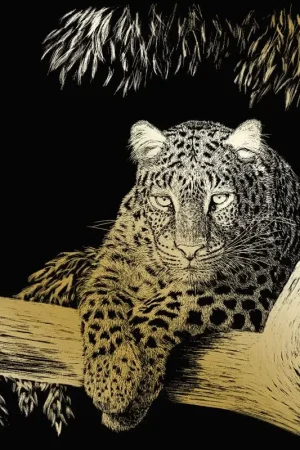Promotion Saisonnière Carte à gratter « Guépard »