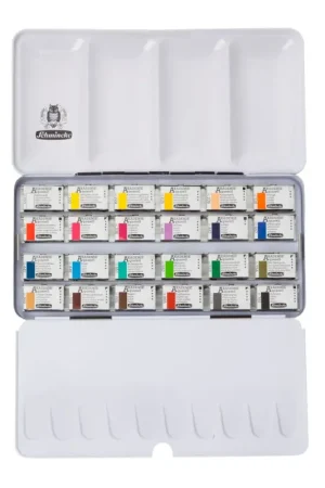 Offre Limitée Coffret aquarelle AKADEMIE Schmincke, 24 godets entiers