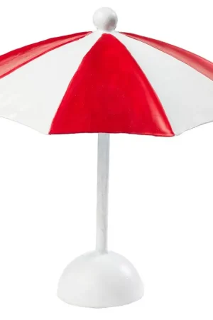 Parasol, env. 10 x10 cm, Rouge-Blanc Offre Exclusive