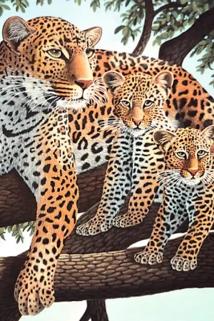 Marque Peinture au numéro « Léopards »