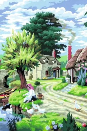 Peinture au numéro, Bord de l''eau Marque
