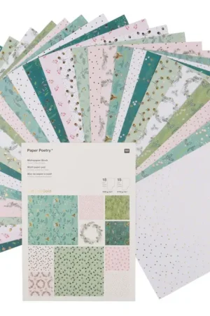 Bloc de papier à motifs « Classical Christmas » Bon Marché