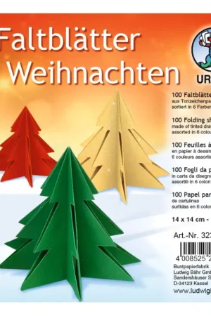 Feuilles de pliage « Noël », 100 feuilles Bon Plan