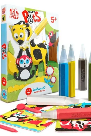 Sabbiarelli Sand-it for Fun Midi kit « Crazy Pets » Nouvelle Collection