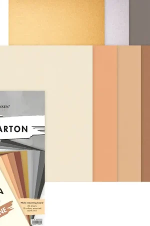 Prix Promo Assortiment de papier cartonné « Tons terre »