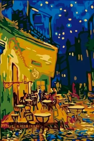 Peinture au numéro « Van Gogh - Café » Offre Limitée