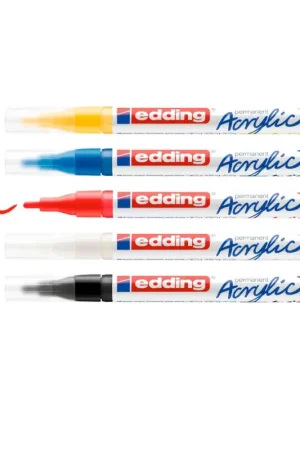 Marqueurs acryliques fins edding 5300 Acrylic, set de 5 Marque