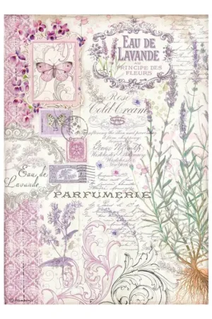 Soie de paille à motifs « Parfum de lavande » Must-Have