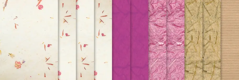 Papiers naturels « Fuchsia » Nouveauté