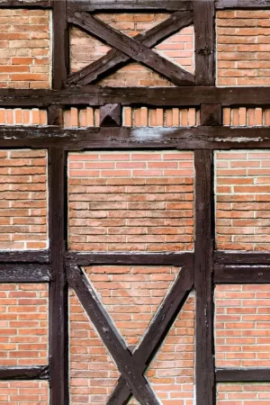 Papier cartonné à motifs « Colombages » Prix Cassé