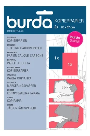 Papier calque carbone Burda, Bleu /Rouge Dernier Modèle