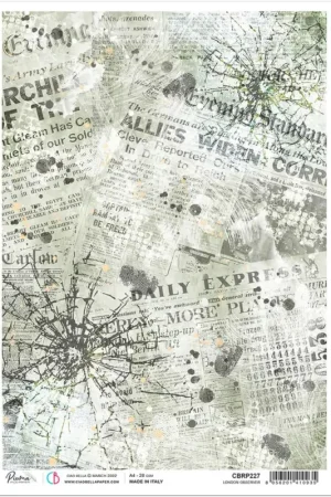 Soie de paille à motifs « Daily Express » Retour Gratuit