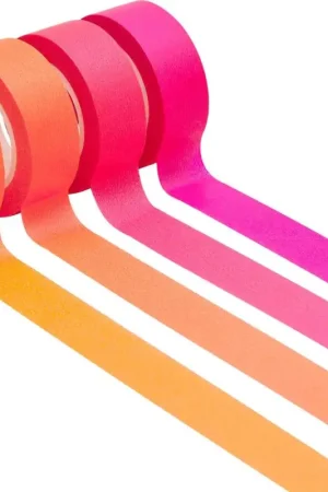 Set de masking tapes « Fluo », tons rouges Authentique