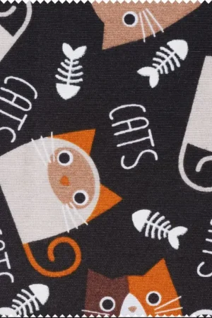 Meilleur Choix Tissu imprimé au mètre « Cats »
