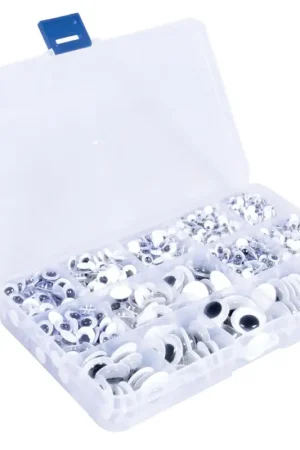 Yeux mobiles autocollants « Assortiment », boîte de 1 500 pc. Offre Du Jour