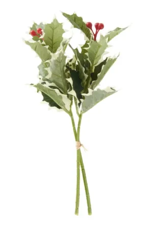 Produit De Marque Branche de houx avec baies, 33 cm