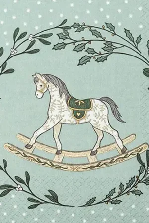 Remise Serviette « Cheval à bascule dans une couronne »